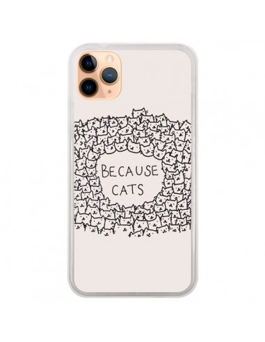 Coque iPhone 11 Pro Max Because Cats chat - Santiago Taberna