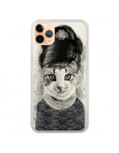 Coque iPhone 11 Pro Max Audrey Cat Chat - Tipsy Eyes