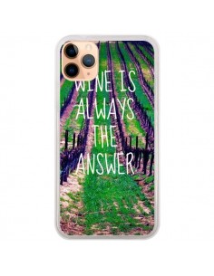 Coque iPhone 11 Pro Max Wine is always the answer Vin -...