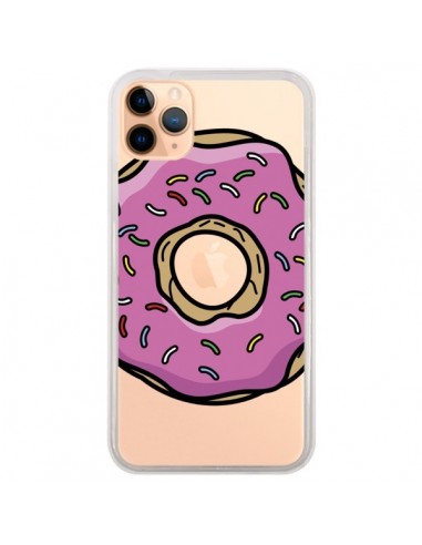 Coque iPhone 11 Pro Max Donuts Rose Transparente - Yohan B.