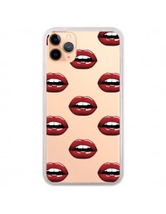 Coque iPhone 11 Pro Max Lèvres Rouges Lips Transparente -...