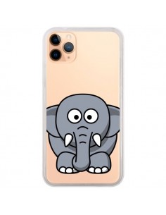 Coque iPhone 11 Pro Max Elephant Animal Transparente -...