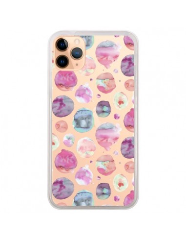 Coque iPhone 11 Pro Max Big Watery Dots Pink - Ninola Design