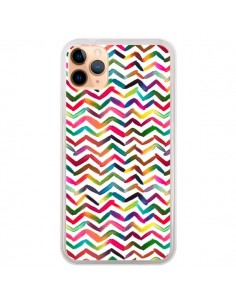 Coque iPhone 11 Pro Max Chevron Stripes Multicolored -...