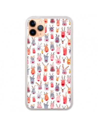 Coque iPhone 11 Pro Max Cute Winter Reindeers - Ninola Design