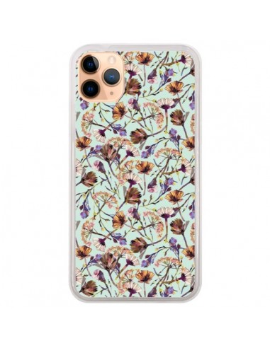 Coque iPhone 11 Pro Max Dry Blue Flowers - Ninola Design