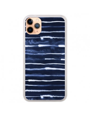 Coque iPhone 11 Pro Max Electric Lines Navy - Ninola Design