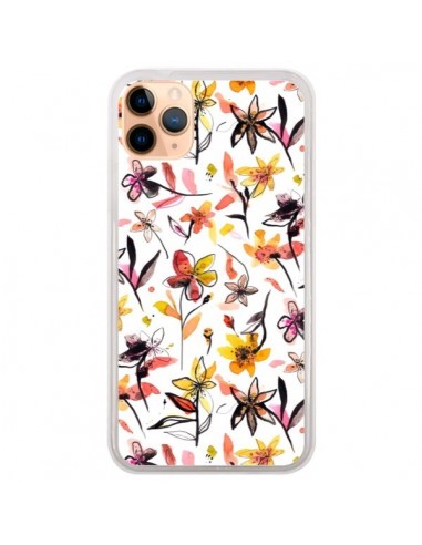 Coque iPhone 11 Pro Max Ink Bleeding Dots Pink - Ninola Design