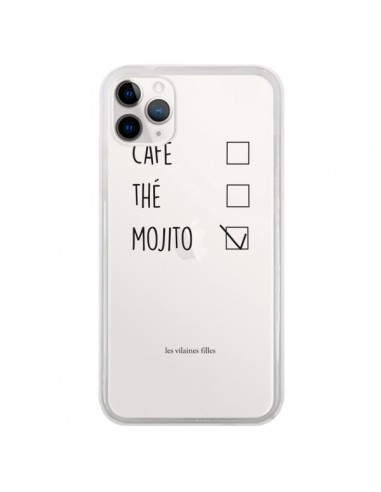 Coque iPhone 11 Pro Café, Thé et Mojito Transparente - Les Vilaines Filles