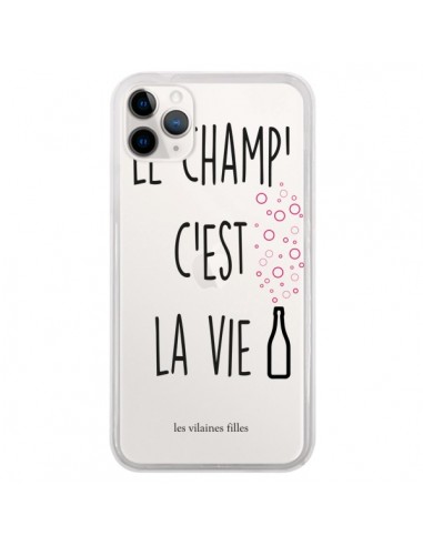 Coque iPhone 11 Pro Le Champ, c'est la Vie Transparente - Les Vilaines Filles