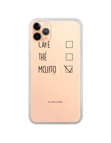 Coque iPhone 11 Pro Max Café, Thé et Mojito Transparente - Les Vilaines Filles