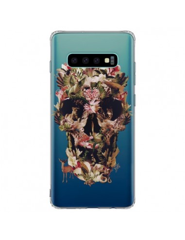 Coque Samsung S10 Plus Jungle Skull Tête de Mort Transparente - Ali Gulec