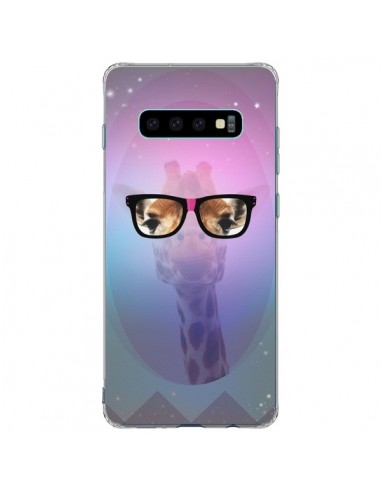 Coque Samsung S10 Plus Girafe Geek à Lunettes - Aurelie Scour