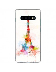 Coque Samsung S10 Plus Paris Tour Eiffel Muticolore -...