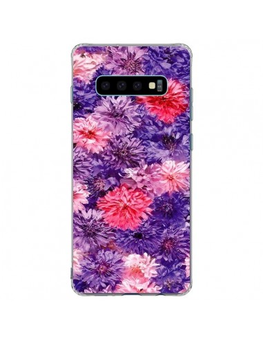 Coque Samsung S10 Plus Fleurs Violettes Flower Storm - Asano Yamazaki