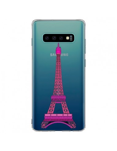 Coque Samsung S10 Plus Tour Eiffel Rose Paris Transparente - Asano Yamazaki