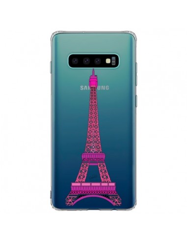 Coque Samsung S10 Plus Tour Eiffel Rose Paris Transparente - Asano Yamazaki