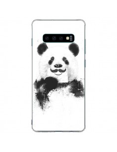 Coque Samsung S10 Plus Funny Panda Moustache Movember -...