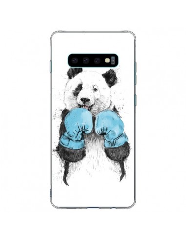 Coque Samsung S10 Plus Winner Panda Boxeur - Balazs Solti