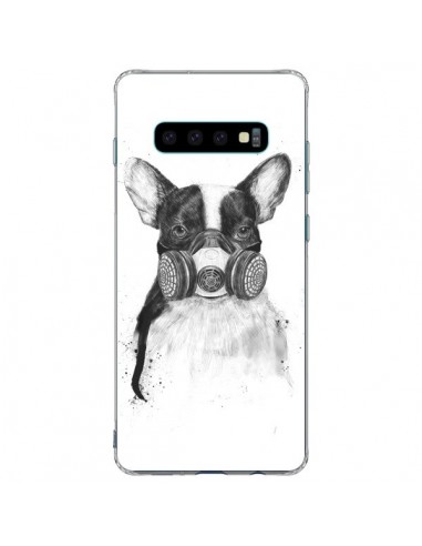 Coque Samsung S10 Plus Tagueur Bulldog Dog Chien Big City Life - Balazs Solti