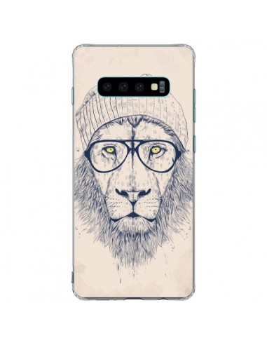 Coque Samsung S10 Plus Cool Lion Lunettes - Balazs Solti