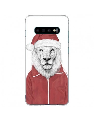 Coque Samsung S10 Plus Santa Lion Père Noel - Balazs Solti