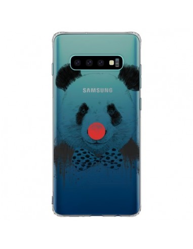 Coque Samsung S10 Plus Clown Panda Transparente - Balazs Solti