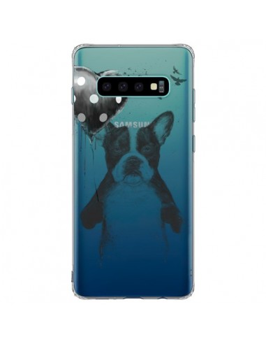 Coque Samsung S10 Plus Love Bulldog Dog Chien Transparente - Balazs Solti