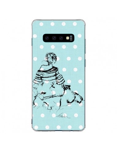 Coque Samsung S10 Plus Croquis Pois Femme Fashion Mode - Cécile