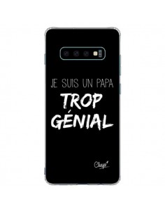 Coque Samsung S10 Plus Je suis un Papa trop Génial Noir -...