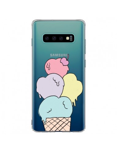 Coque Samsung S10 Plus Ice Cream Glace Summer Ete Coeur Transparente - Claudia Ramos