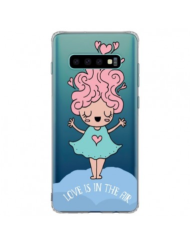 Coque Samsung S10 Plus Love Is In The Air Fillette Transparente - Claudia Ramos