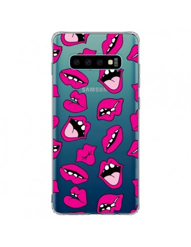 Coque Samsung S10 Plus Lèvres Lips Bouche Kiss Transparente - Claudia Ramos