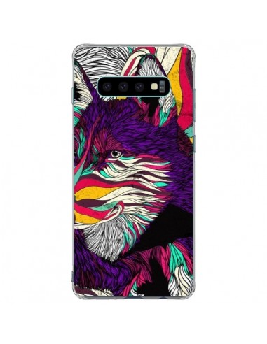 Coque Samsung S10 Plus Color Husky Chien Loup - Danny Ivan