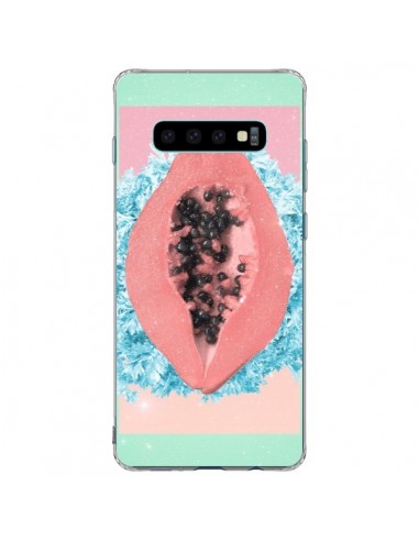 Coque Samsung S10 Plus Papaya Rocks Fruit - Danny Ivan