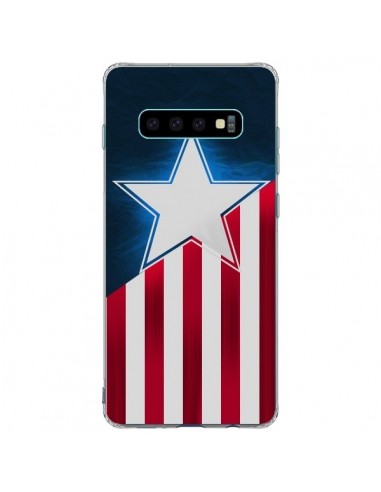 Coque Samsung S10 Plus Captain America - Eleaxart