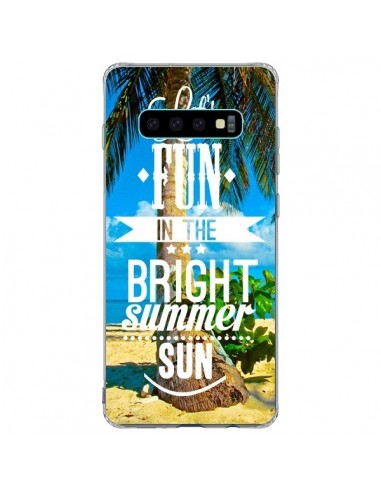 Coque Samsung S10 Plus Fun Summer Sun _té - Eleaxart