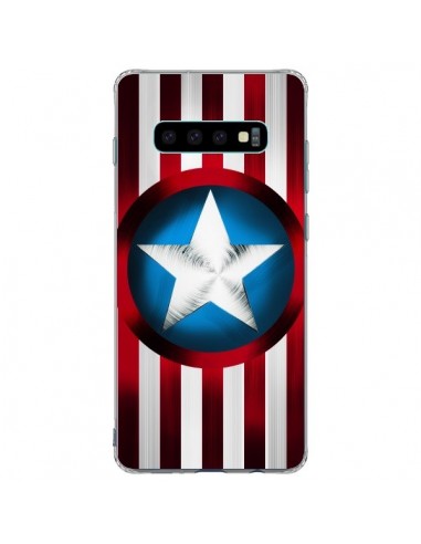 Coque Samsung S10 Plus Captain America Great Defender - Eleaxart