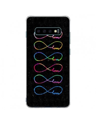 Coque Samsung S10 Plus Love Forever Infini Noir - Eleaxart