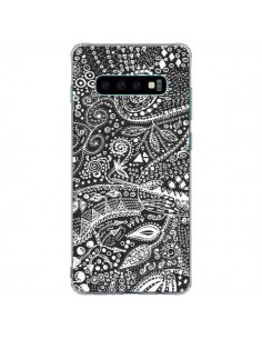 Coque Samsung S10 Plus Azteque Noir et Blanc - Eleaxart