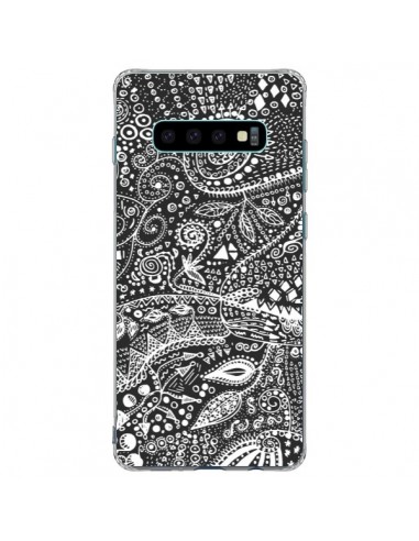 Coque Samsung S10 Plus Azteque Noir et Blanc - Eleaxart