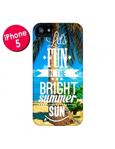 Coque Fun Summer Sun Été pour iPhone 5 et 5S - Eleaxart