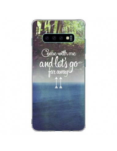 Coque Samsung S10 Plus Let's Go Far Away Forest Foret - Eleaxart