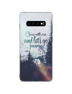 Coque Samsung S10 Plus Let's Go Far Away Snow Neige -...