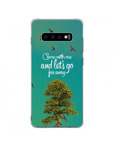 Coque Samsung S10 Plus Let's Go Far Away Tree Arbre - Eleaxart