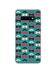 Coque Samsung S10 Plus Hipster Moustache Noeud Papillon -...