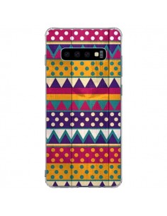 Coque Samsung S10 Plus Mexican Triangle Aztec Azteque -...