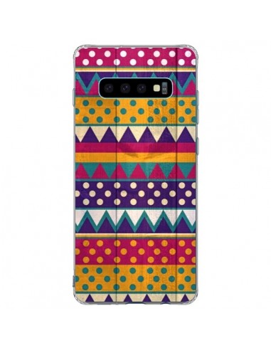 Coque Samsung S10 Plus Mexican Triangle Aztec Azteque - Eleaxart