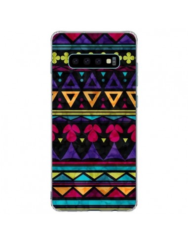 Coque Samsung S10 Plus Triangles Pattern Azteque - Eleaxart