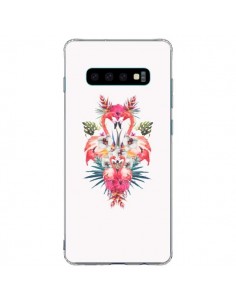 Coque Samsung S10 Plus Tropicales Flamingos Tropical...